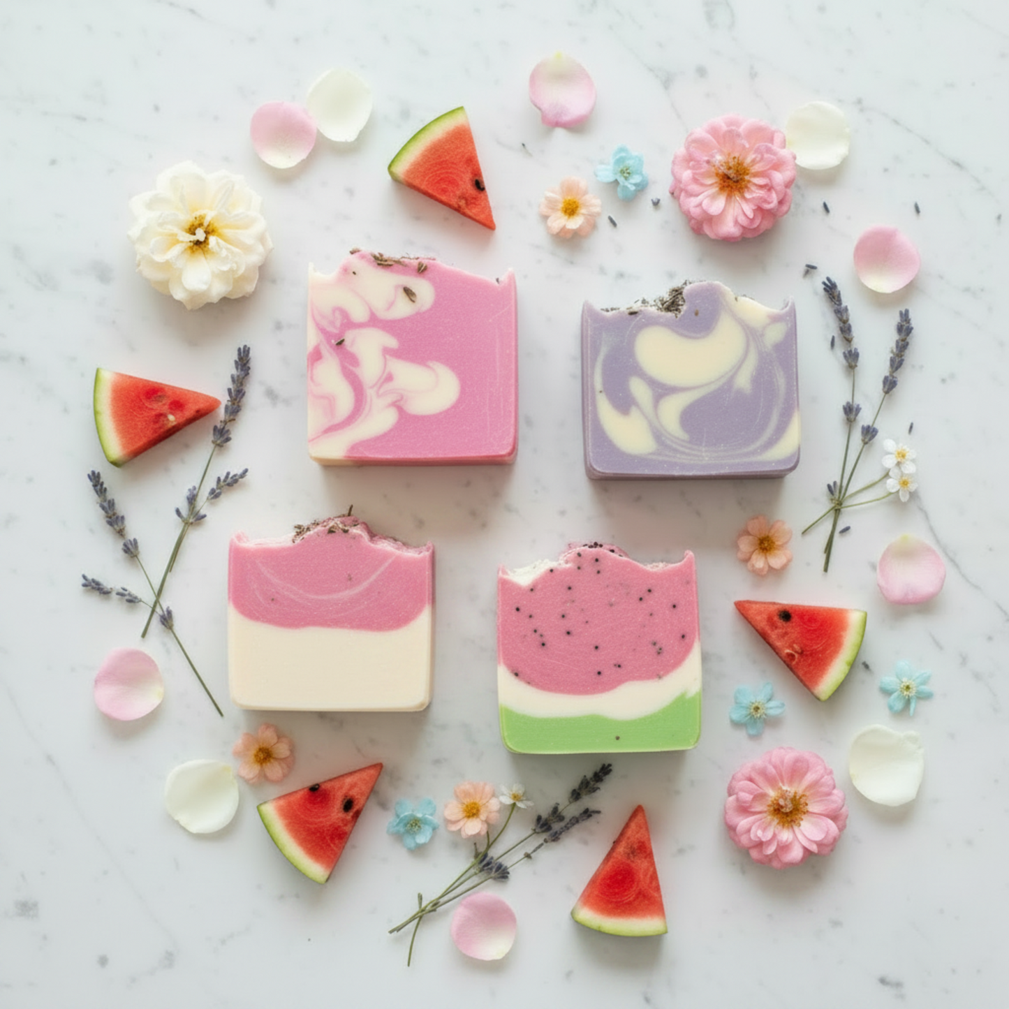 Garden Quartet - 4 Soap Bars