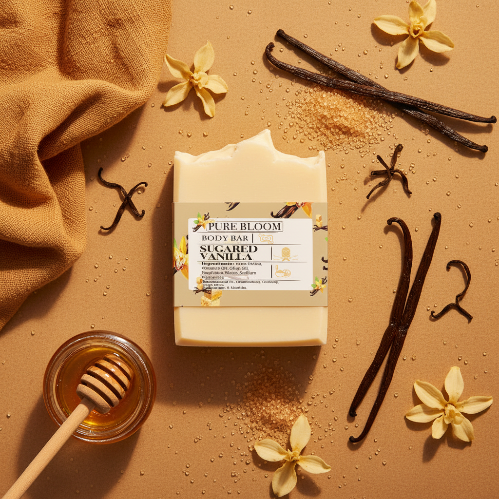 Sugared Vanilla Soap Bar - Styled